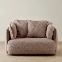 Marcela Warm Taupe Woven Fabric Swivel Occasional Chair