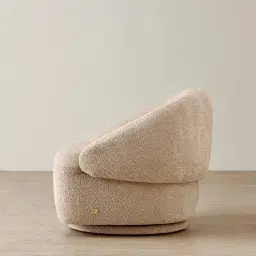 Verage Antelope Woven Fabric Swivel Occasional Chair