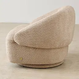 Verage Antelope Woven Fabric Swivel Occasional Chair