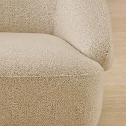 Verage Pearl Beige Fabric Swivel Occasional Chair