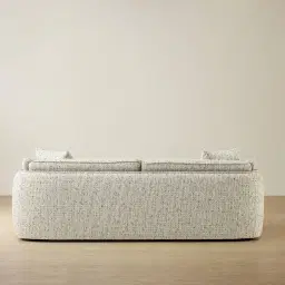 Marcela Farine Beige 3-Seater Woven Fabric Sofa