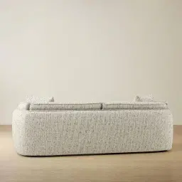 Marcela Farine Beige 3-Seater Woven Fabric Sofa