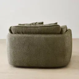 Marcela II Winter Moss Woven Fabric Swivel Occasional Chair