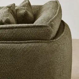 Marcela II Winter Moss Woven Fabric Swivel Occasional Chair