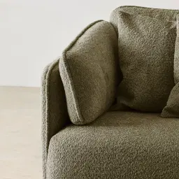 Marcela II Winter Moss Woven Fabric Swivel Occasional Chair