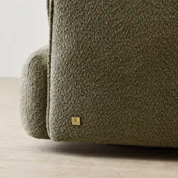 Marcela II Winter Moss Woven Fabric Swivel Occasional Chair