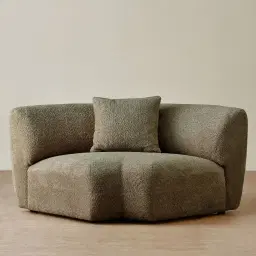 Willow II Winter Moss Woven Fabric Modular Corner Seat