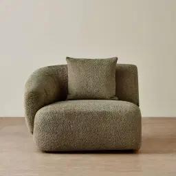 Willow II Winter Moss Woven Fabric Modular Left Arm Seat