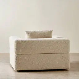 Riviera III Mid Beige Woven Fabric Occasional Chair
