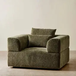 Riviera III Winter Moss Woven Fabric Occasional Chair