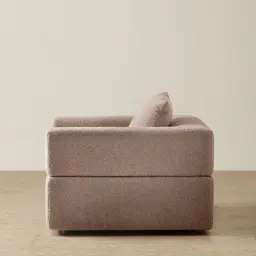 Riviera III Warm Taupe Woven Fabric Occasional Chair