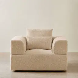 Riviera III Antelope Woven Fabric Occasional Chair