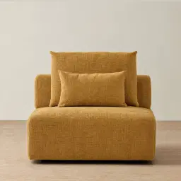 Riviera III Tuscan Sun Chenille Fabric Sofa - Armless