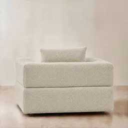 Riviera III Pearl Beige Fabric Occasional Chair