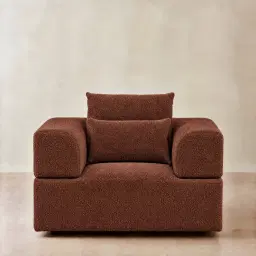 Riviera III Pecan Boucle Occasional Chair