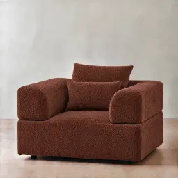 Riviera III Pecan Boucle Occasional Chair