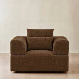 Riviera III Bistre Brown Boucle Occasional Chair