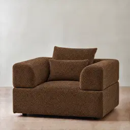 Riviera III Bistre Brown Boucle Occasional Chair
