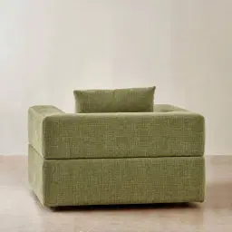 Riviera III Dusty Green Chenille Fabric Occasional Chair