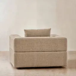 Riviera III Mushroom Chenille Fabric Occasional Chair