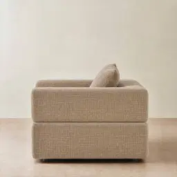 Riviera III Mushroom Chenille Fabric Occasional Chair
