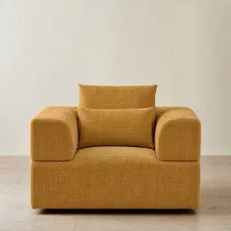 Riviera III Tuscan Sun Chenille Fabric Occasional Chair
