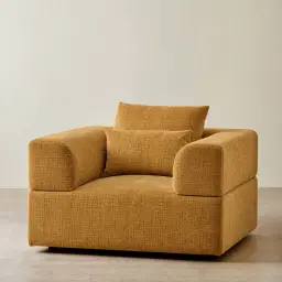 Riviera III Tuscan Sun Chenille Fabric Occasional Chair
