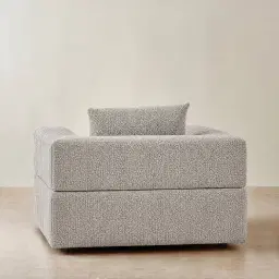 Riviera III Silk Grey Fabric Occasional Chair