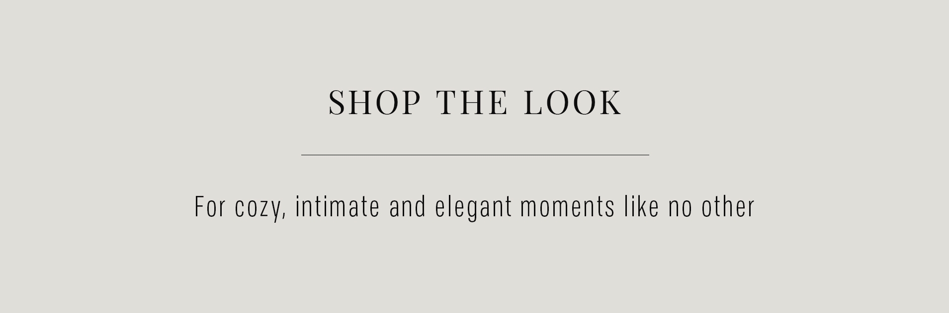 Shop The Look Banner