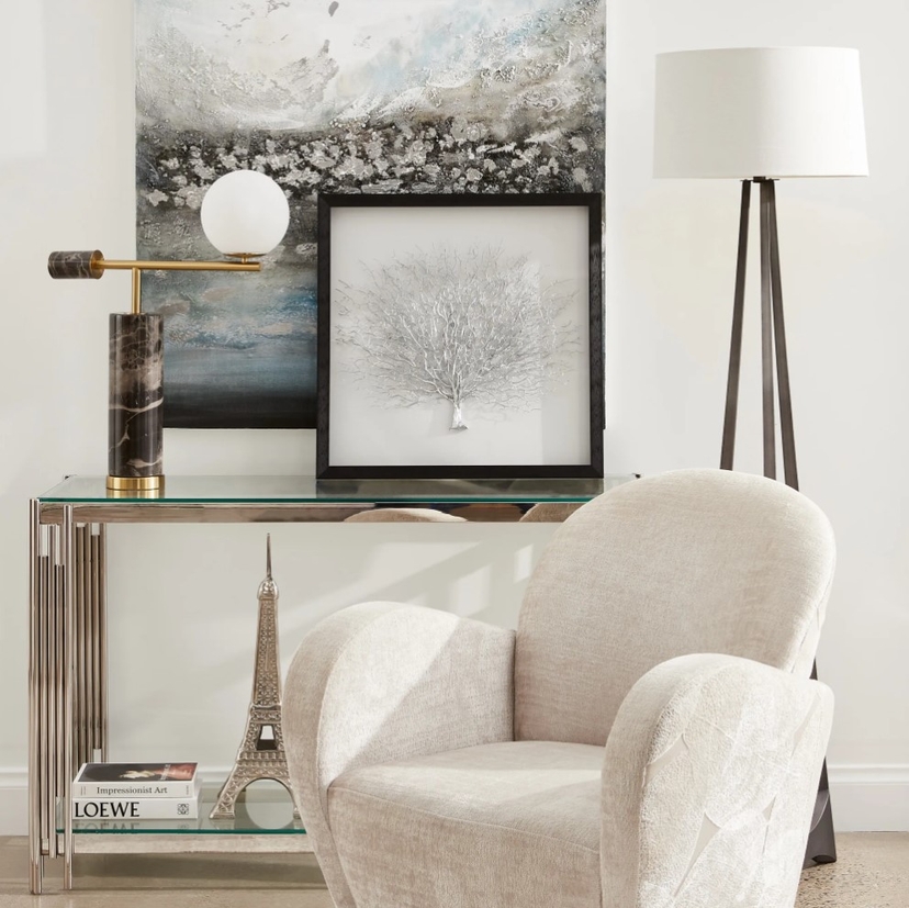 Fan Shadow Box Silver Sea Fan Shadow Box Frame | Koala Living
